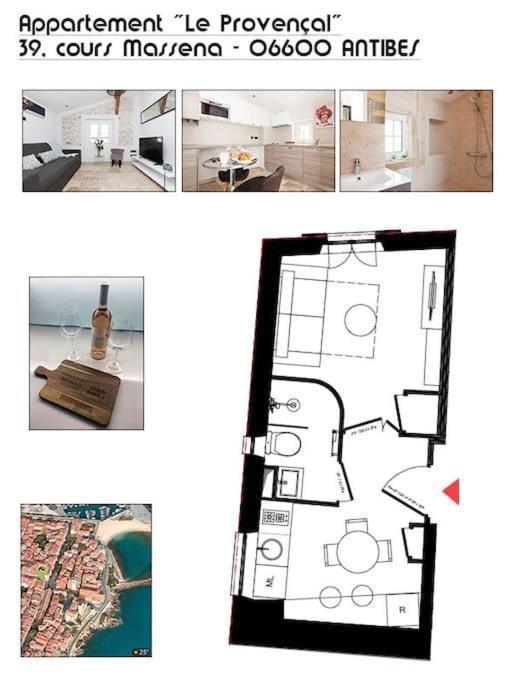 Le Provencal - Center Old Antibes 1Br Flat With Ac, Wifi Lejlighed Eksteriør billede